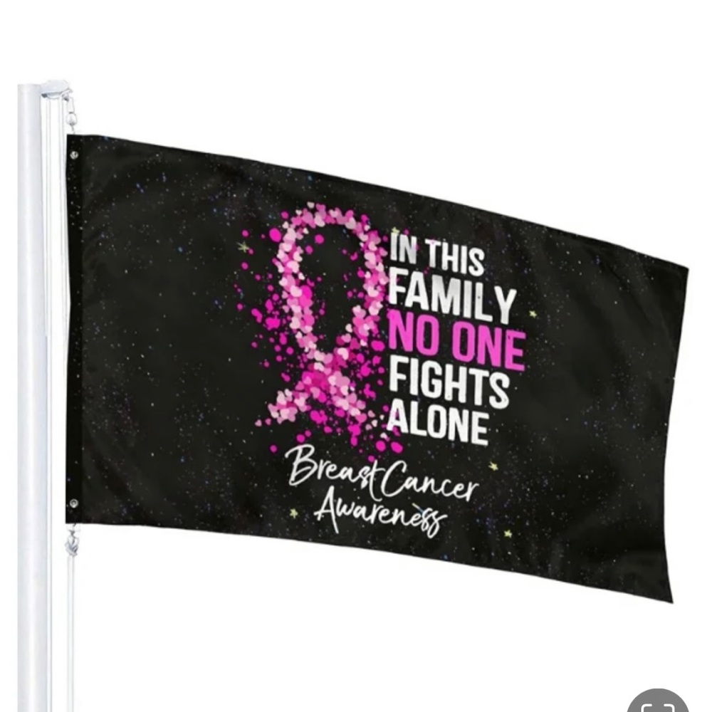 Breast Cancer Awareness Flag
